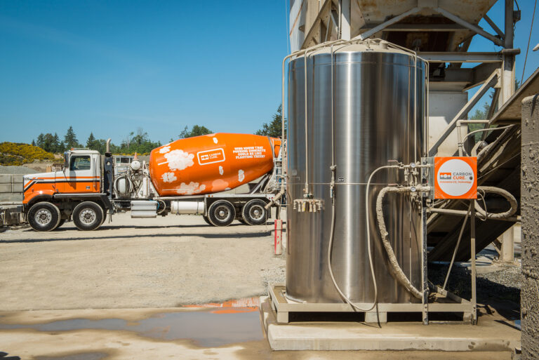 CarbonCure system with CarbonCure concrete truck (Please credit CarbonCure Technologies)